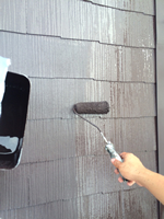 屋根塗装(上塗り)1